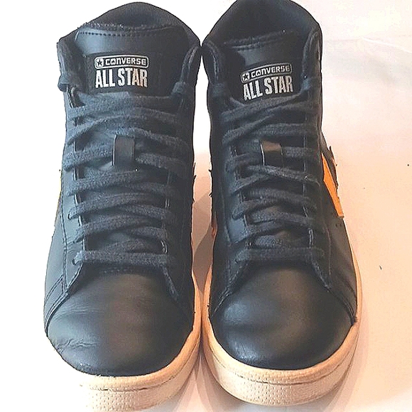 CONVERSE All Star Rayguns/Roswell Pro Leather Black Sneakers Kids Size 5 - Picture 1 of 12